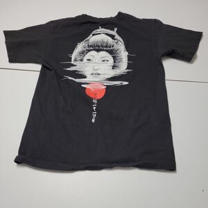 Primitive Shirt Womens S Black Short Sleeve Tee Large Back Graphic Crew Neck Top